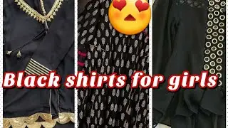 Black shirt designs | Shirt design for college girls | Black dress designs
