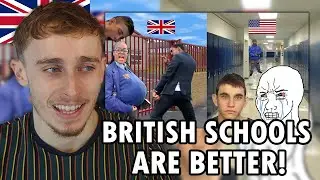 Brit Reacting to American Vs British Public Schools…
