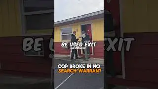 Cop entered the home without a valid search warrant