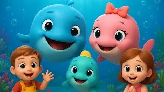 Underwater Friends Song  | Baby Whale Dance & Clap | Fun Kids Cartoon Nursery Rhyme 3D Animation