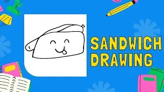 How To Draw A Sandwich Step By Step|Hotdog Sandwich Drawing Easy