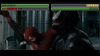 Spider-Man and New Goblin Vs. Venom and Sandman With Healthabrs | Spider-Man 3 | All World Gaming