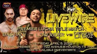 Premier Lucha Championship Erod VS Lowrider VS Diego Del La Cruz