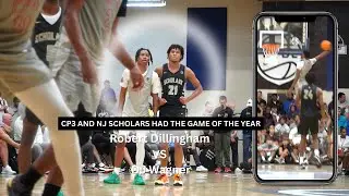 Rob Dillingham And DJ Wagner Put On A SHOW!!🔥| CP3 Vs NJ Scholars with Carmelo Anthony watching