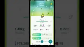 Shiny Budew hatched during Roselia Community Day in Pokemon Go