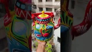 Handpainted aluminum kettle. #art #handpaint #kettle #love
