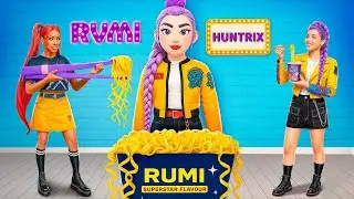 On construit RUMI GÉANTE de Huntrix ! Chasseuses de démons K Pop dans la vraie vie