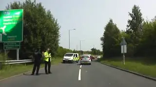 Driving Along The A44 From Knightwick To Worcester, Worcestershire, England 5th July 2013