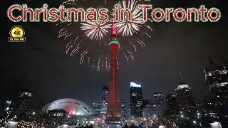 Christmas in Toronto 🇨🇦 🎄 Holiday Jazz & Cozy Lounge Instrumental Music 4K