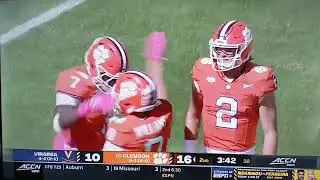Mafah TD #Clemson &copy;️ACC &copy;️ACCN &copy;️ESPN