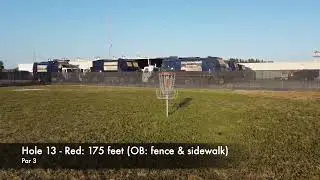 Indian Hills Disc Golf Course: Drone View - Red/Short Pads