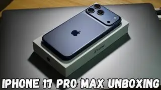 Распаковка iPhone 17 Pro Max: темно-синий