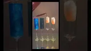Cotton Candy Blue Theme Glitter Bomb Cocktails🍸 #glitter #blue #partyideas #housemusic #chic #sexy