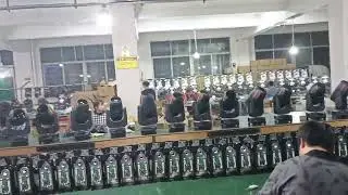 Stage lighting and acoustics Bar lighting, shaking head, beam lightingworkshop site of manufacturer.