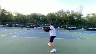 [4K UHD Court-Level] Jackie's Tennis Training - #212 - 2023-08-17 (7am, Thu) - Rally with Daniel
