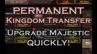 Iron Throne - KINGDOM TRANSFERS Coming and Level your MAJESTIC GEAR Quickly