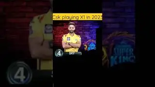 CSK playing X1 in ipl 2023 #shorts