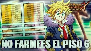 🚫NO FARMEES AÚN ESTE PISO DE [ORO]!!! 💰Menos Oro/Stamina en el PISO 6 | 7DS: Grand Cross