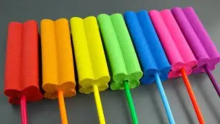 Learn Colors With the Best Rainbow Ice Cream Popsicles With Magic Sand