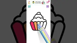 Coloring ASMR: Paint Master Cupcake #game #games #drawing #colors #cupcake #shortvideo #shorts