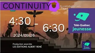 CONTINUITY: TELE QUEBEC JEUNESSE 4:30-6:30 24/9/26