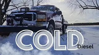 Cold Start 7.3 Diesel Plow Truck. Need to plow the snow.