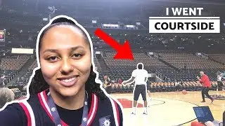 COURTSIDE TORONTO RAPTORS SHOOTAROUND:: MEMBER OF THE GAME:: RAPTORS VS BUCKS