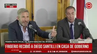 Rogelio Frigerio recibi&oacute; a Diego Santilli en casa de gobierno