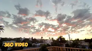- 360 VR Video -  Sunset timelapse from a roof in Venice Beach LA