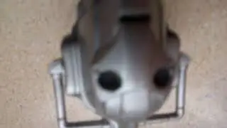Doctor Who Cyberman Action Figure 12 Inch 2006 with gun / flame thrower on arm