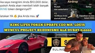 KING LIFES TOKEN UPDATE CEO MR.LOIUS MUNCUL, PROJECT HEDONISME ALA DUBAY....