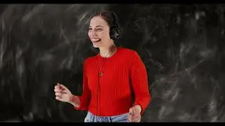 [ 4k ] A Girl Wearing Headphone And Dancing | [ Copyright Free Video ]