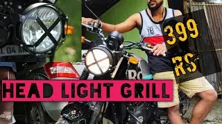 My Himalayan Scram 411 modification💥 Head light Grill,cover Instalation.#royalenfield #Himalayan