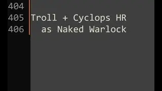 How to kill HR Troll and Cyclops (naked hellfire warlock)