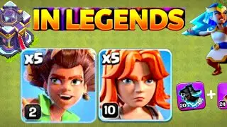 TH15 Root Rider attack strategy legend league | TH15 vs TH17