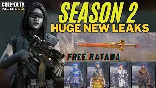 Season 2 Cod Mobile Battle Pass Free & Paid Characters Leak | Free Katana | Codm Test Server 2026