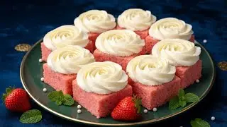 The Soft🌟 Pink Strawberry Cake Recipe| That Everyone's Obsessed With🍓