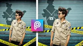 Lockdown Photo Editing Concept in picsart|PicsArt Creative Concept Editing|Rcreation edit