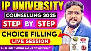 🔴 GGSIPU Counselling 2025 Live | Best Choice Filling Order, Cutoff & Top Colleges Explained