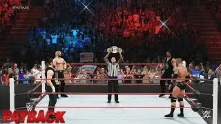 WWE Payback 2015 - Seth Rollins vs Randy Orton vs Roman Reigns vs Dean Ambrose ( EPIC MATCH )
