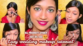 Full Face of Makeup Using Insight Cosmetics💄|Wedding Guest Makeup Look Under Rs.400/-😯 from Nykaa|