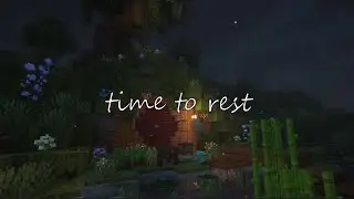 Cozy place to rest with Minecraft music and rain