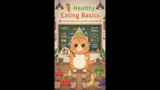 Kitty & Friends: Eat Smart, Grow Strong! #healthyfood  #healthykids  #cartooncat #kidscartoon  #cat