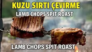 Şelalede Kuzu Pirzola &Ccedil;evirme | Juicy Waterfall BBQ Lamb Chops Feast 🥩🌊