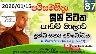 87) දුක්ඛ සත්‍ය අවබෝධය / පටිසම්භිදා සූත්‍ර සාකච්ඡාව / ven sudhammarakkhitha 