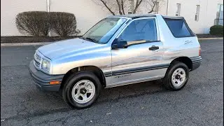 4K Review 1999 Chevy Tracker Sport 4x4 5-Speed Manual 49K Miles Virtual Test-Drive & Walk-around