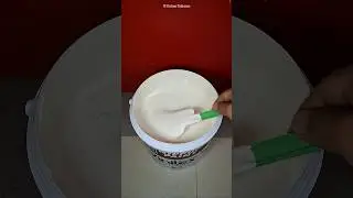ASMR Paint Mixing : Making Ivory White Color #paint #machine #colors