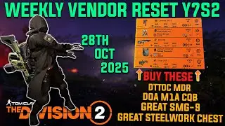 The Division 2 | *HOUNDSMAN IS GONE* WEEKLY VENDOR RESET Y7S2.1 | October 28th 2025