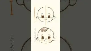 How To Draw A Baby #cutebabydrawing #howtodrawacuteface #facedrawingtutorial #cuteart #drawsocute