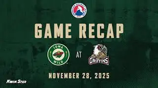 Iowa Wild vs Grand Rapids Griffins Game Highlights | 11.28.25